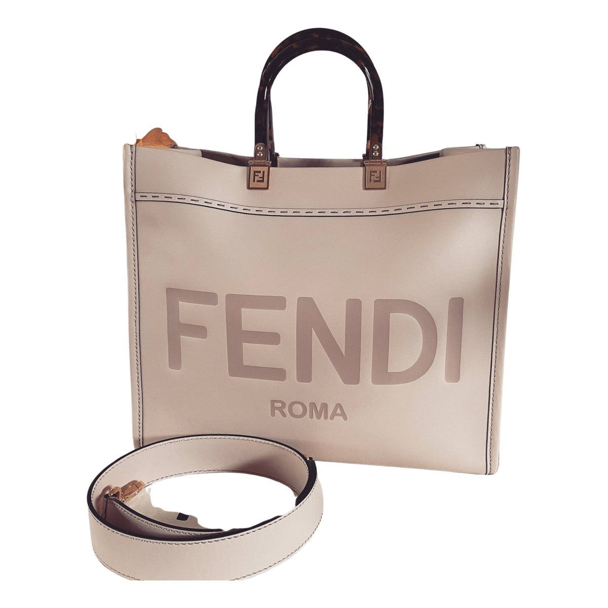 Sunshine leather tote