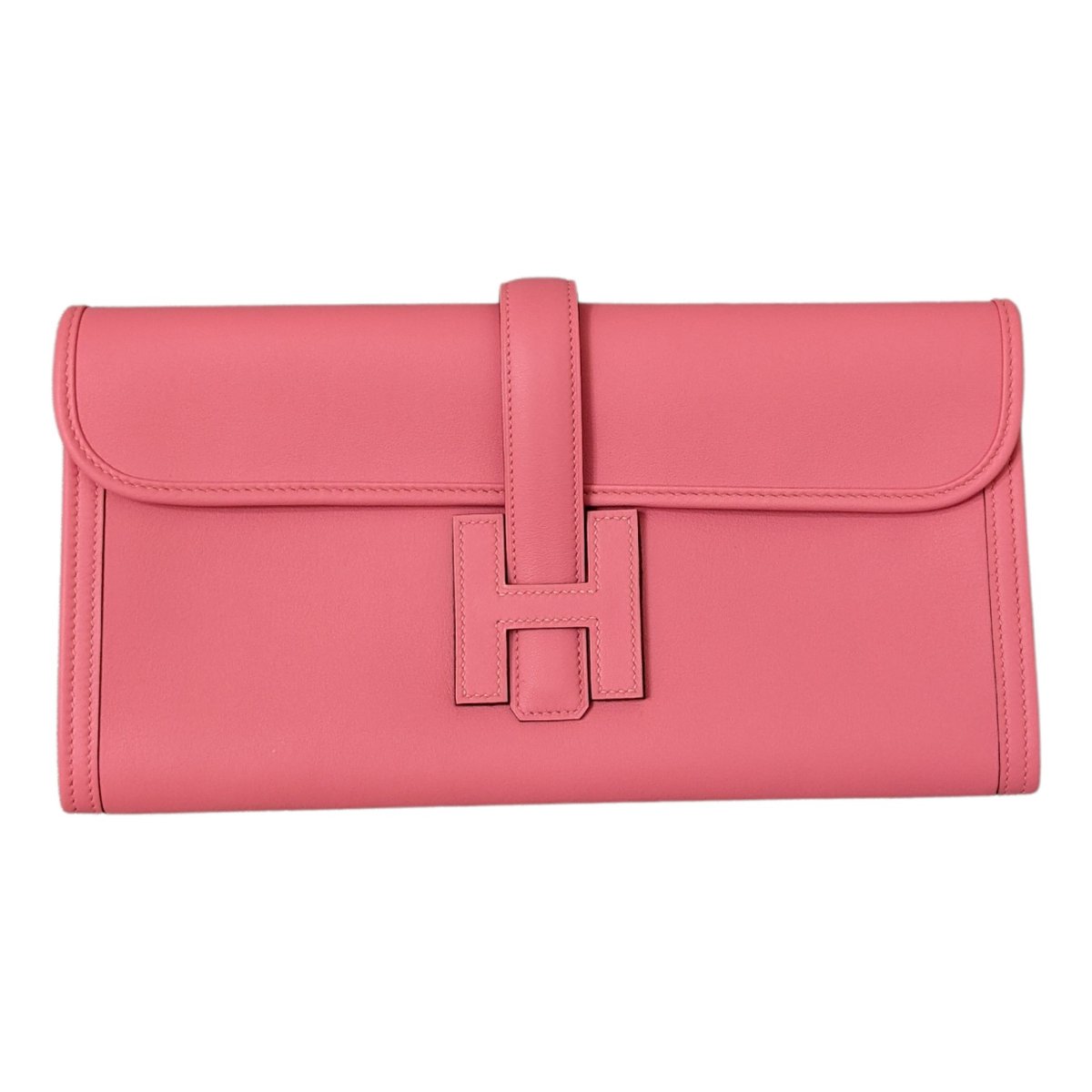 Jige leather clutch bag