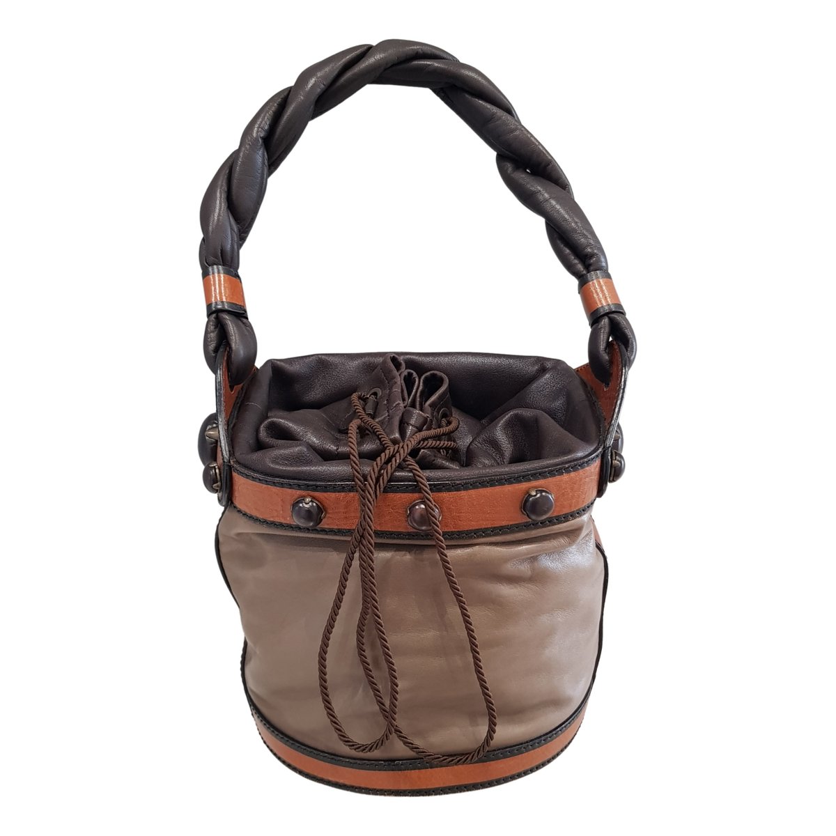 Palazzo Bucket leather handbag