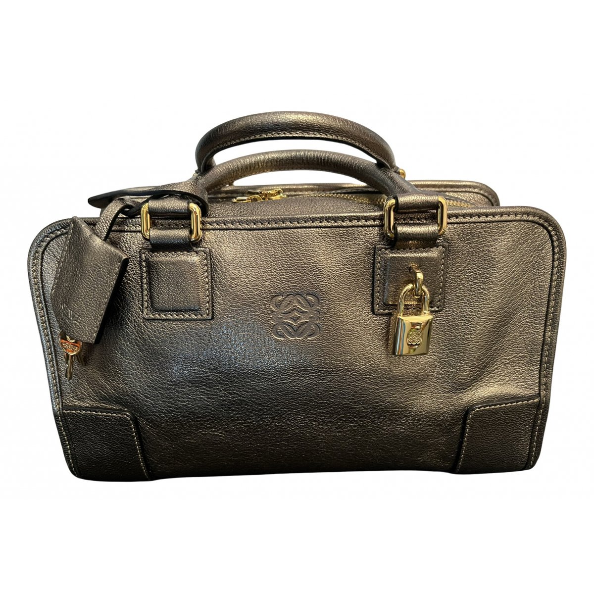 Amazona patent leather handbag