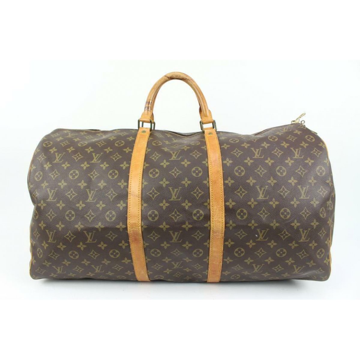Keepall patent leather travel bag