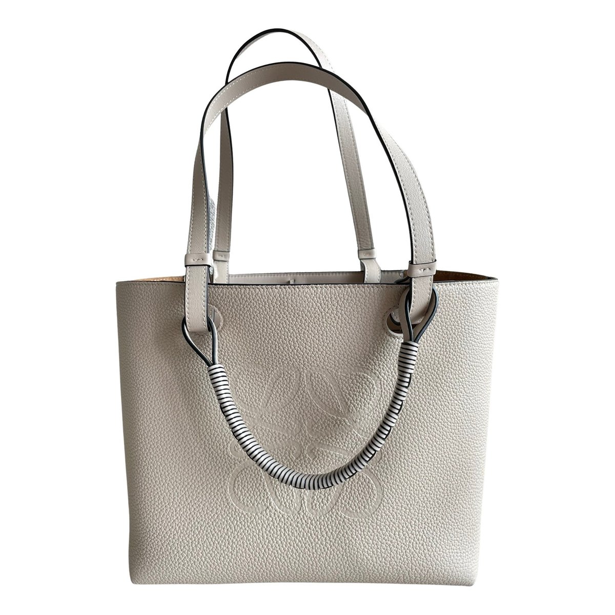 Anagram leather handbag