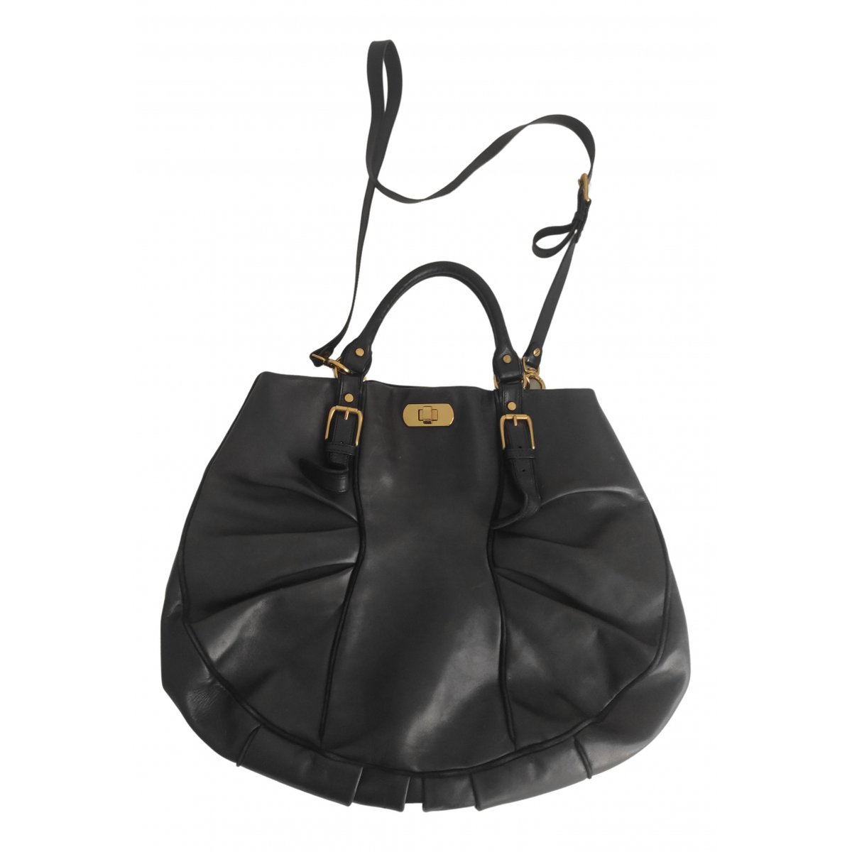 Moon leather tote
