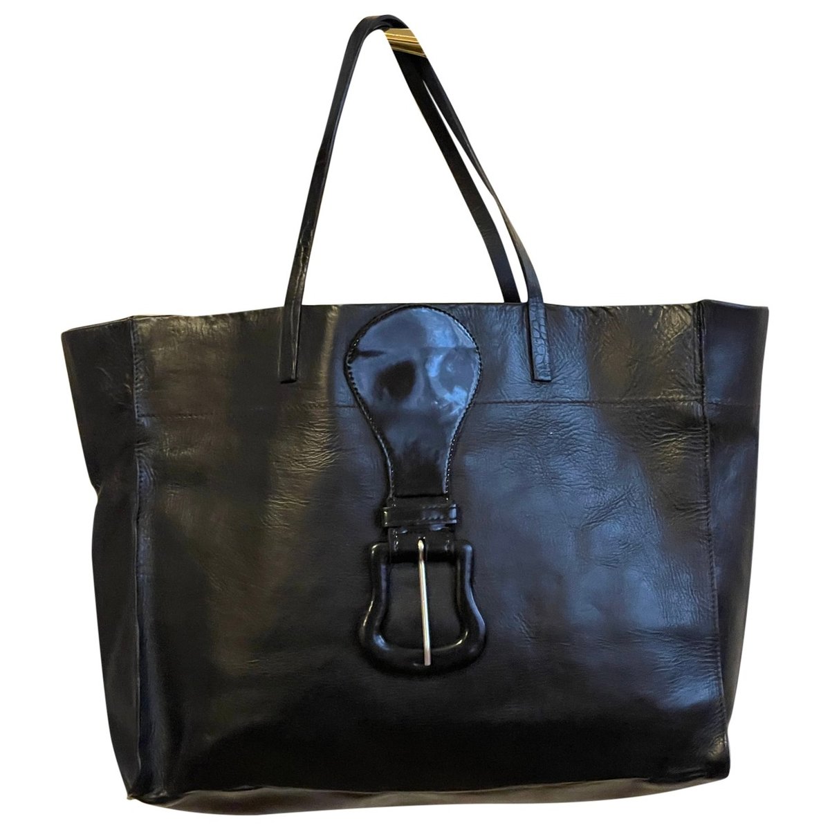 Leather tote