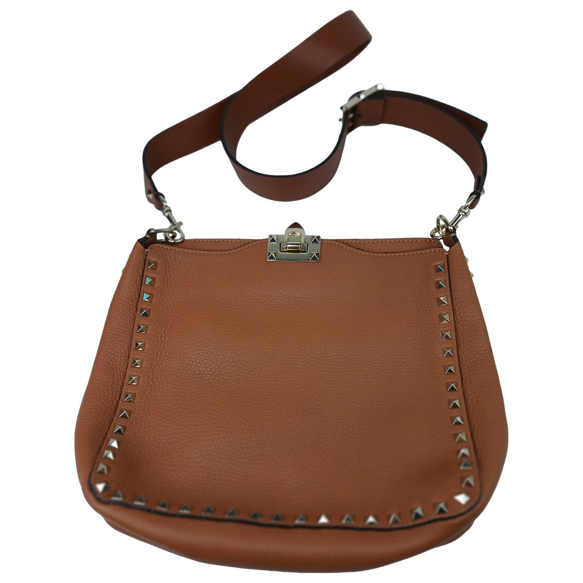 Rockstud Hobo leather crossbody bag