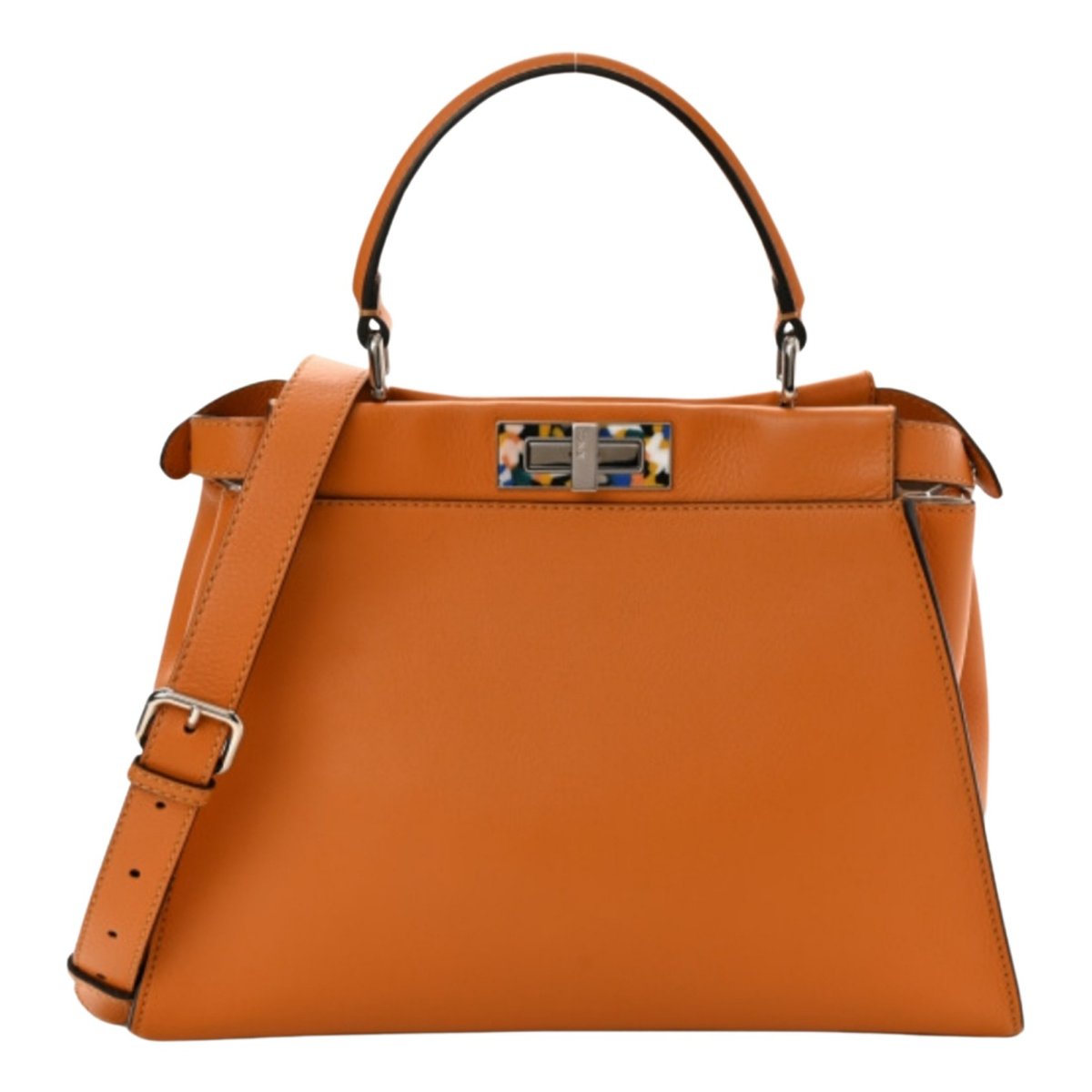 Peekaboo leather handbag