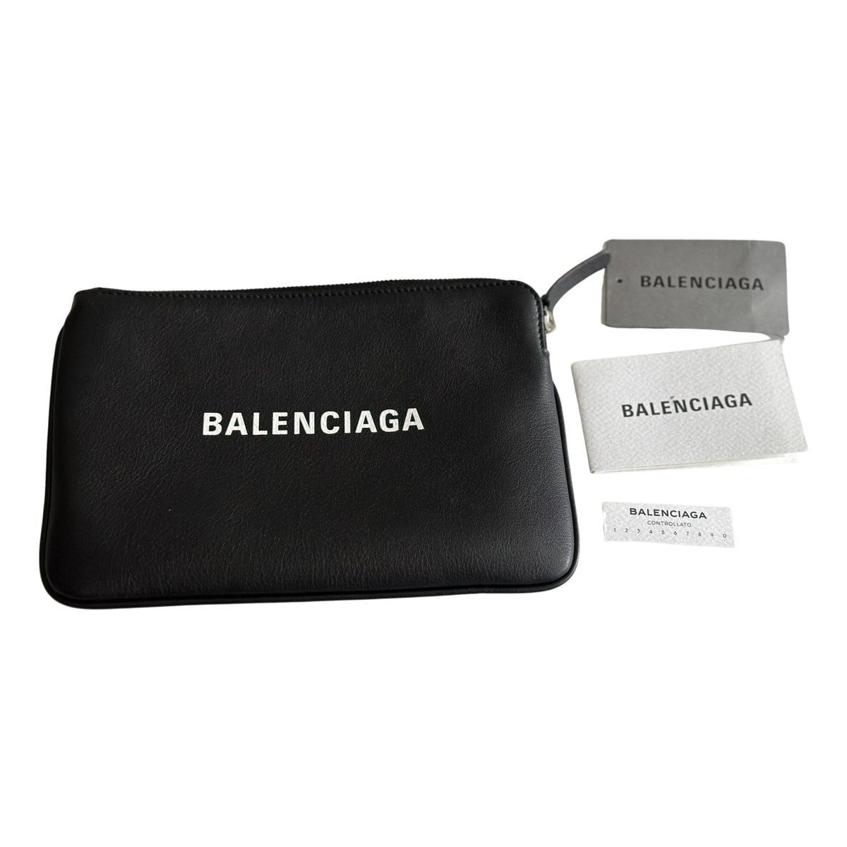 Everyday leather clutch bag