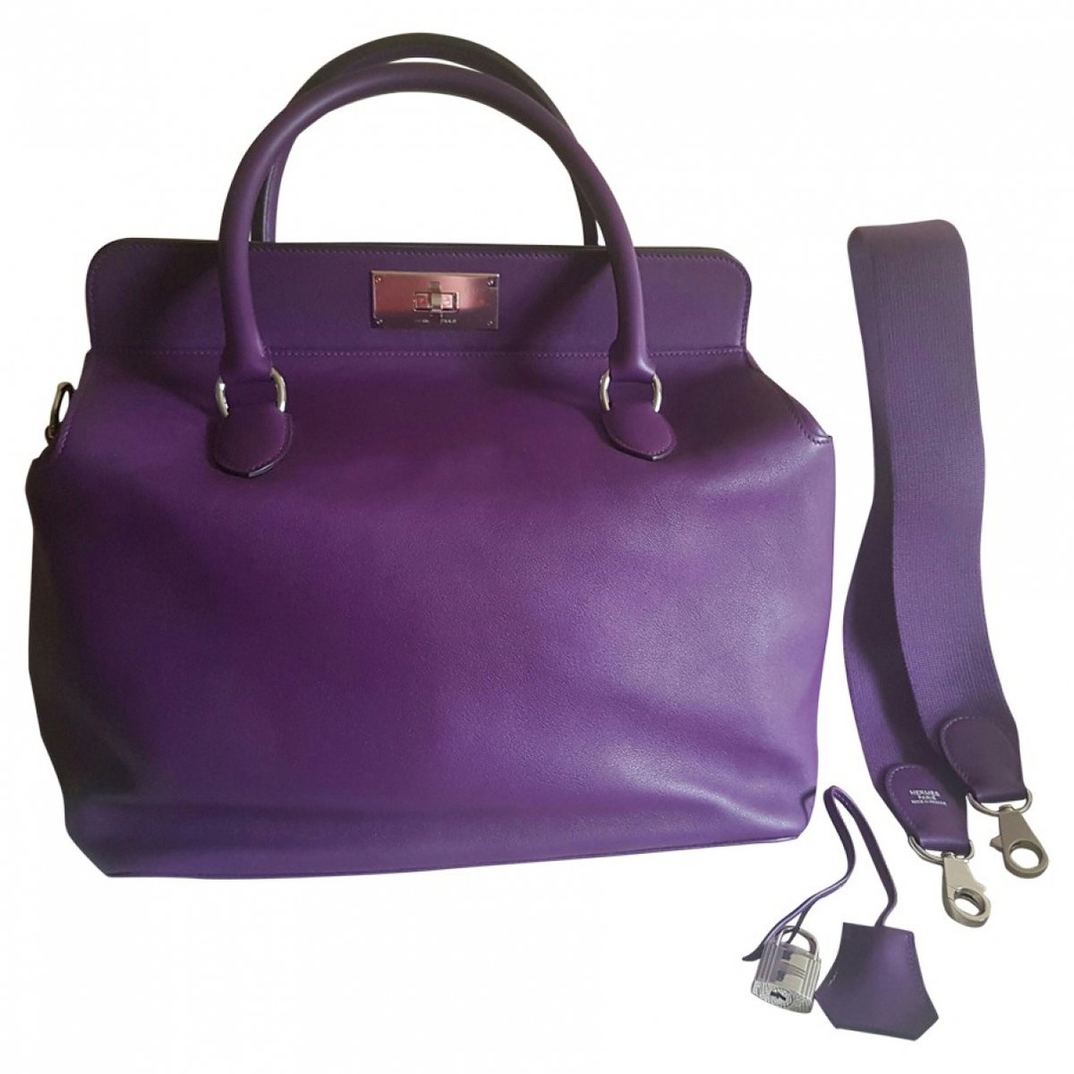 Toolbox leather handbag