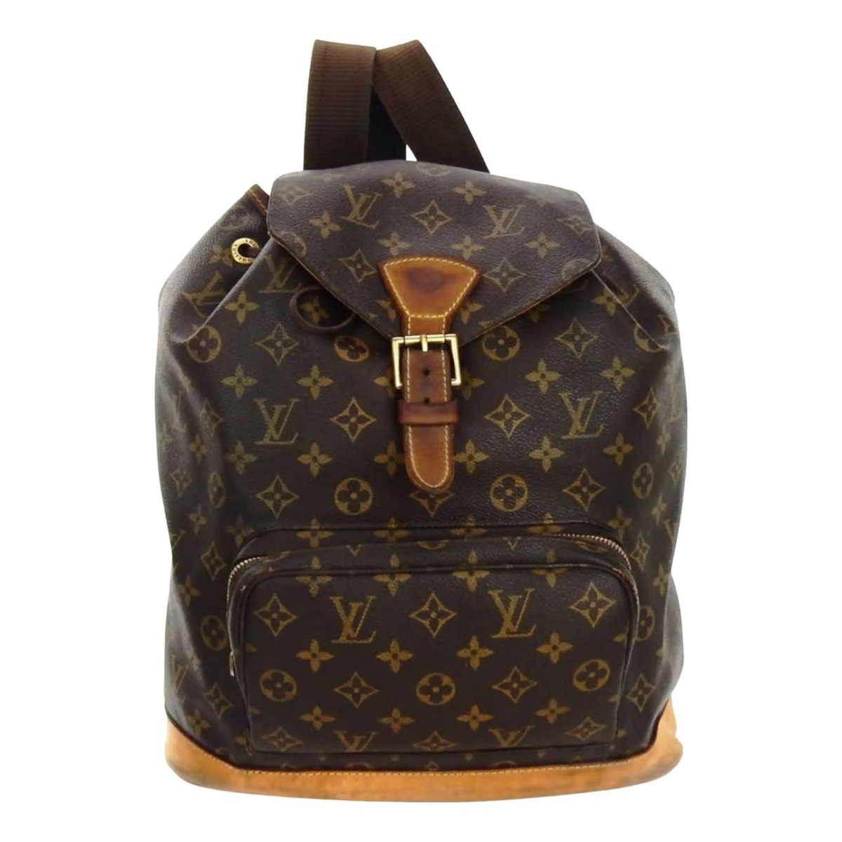 Montsouris Vintage leather backpack