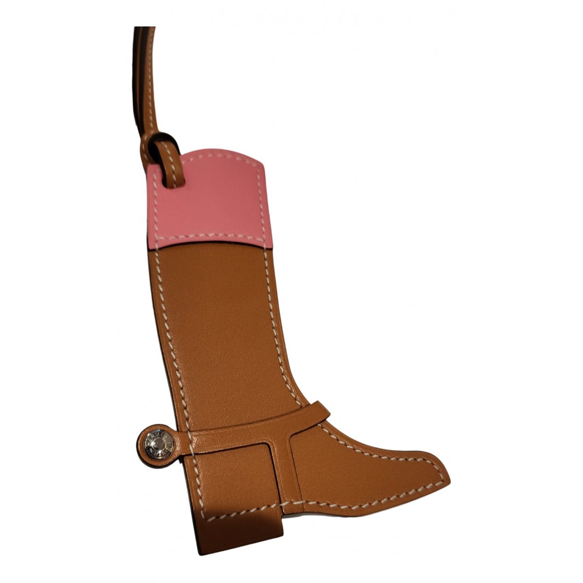 Paddock leather bag charm