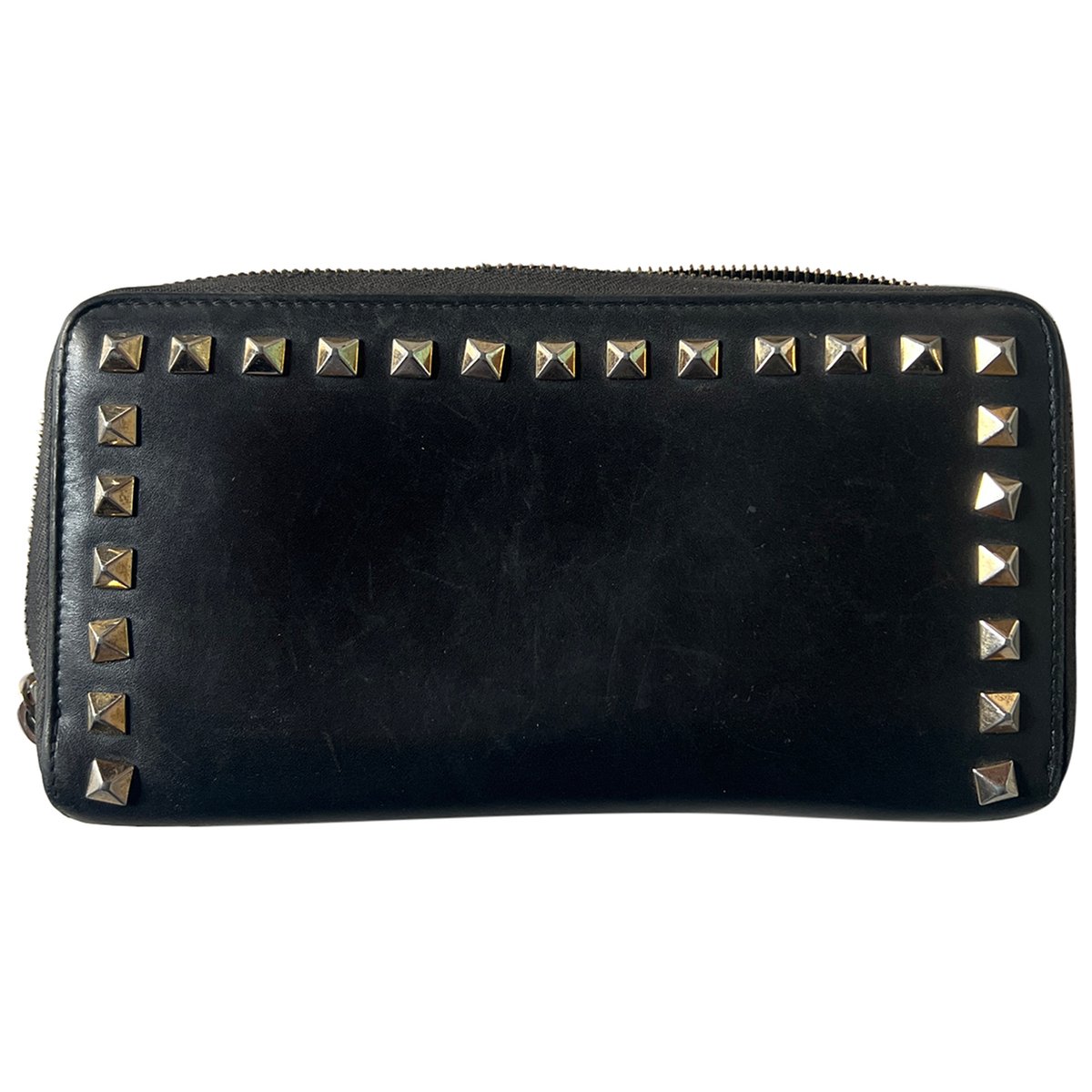 Rockstud leather wallet