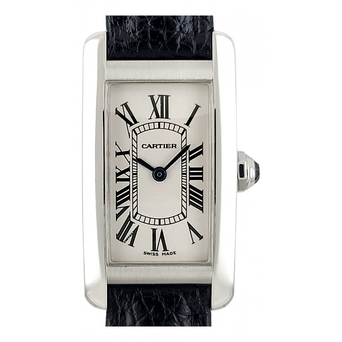Tank Américaine white gold watch