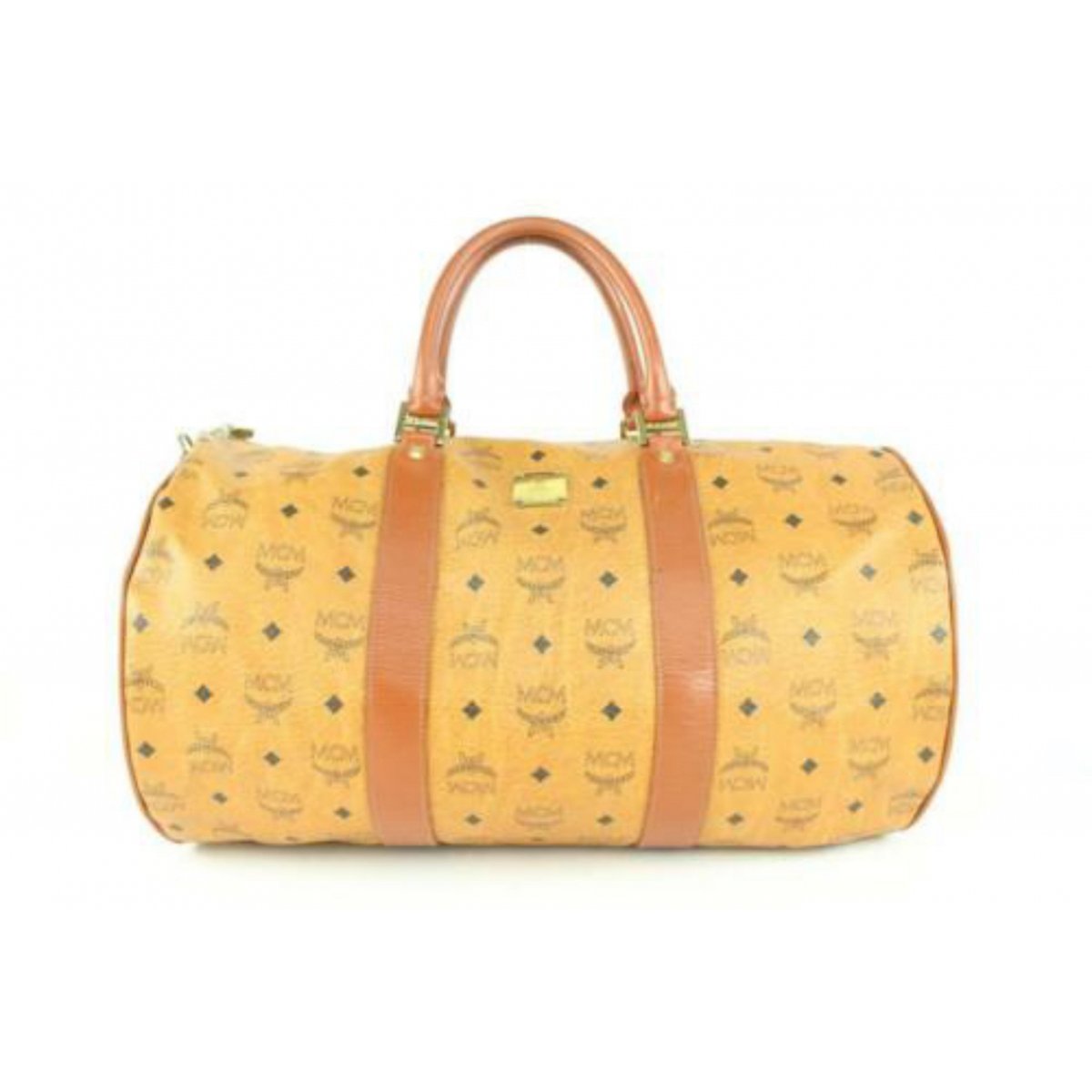 Boston patent leather travel bag