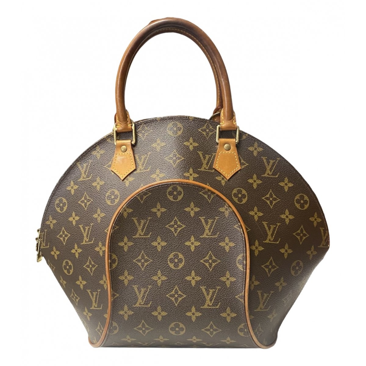 Ellipse leather handbag