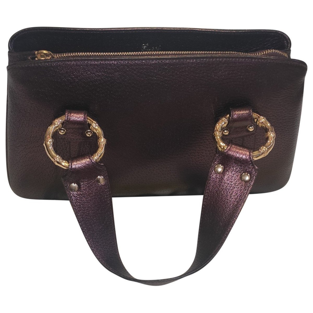 Bamboo Ring leather tote