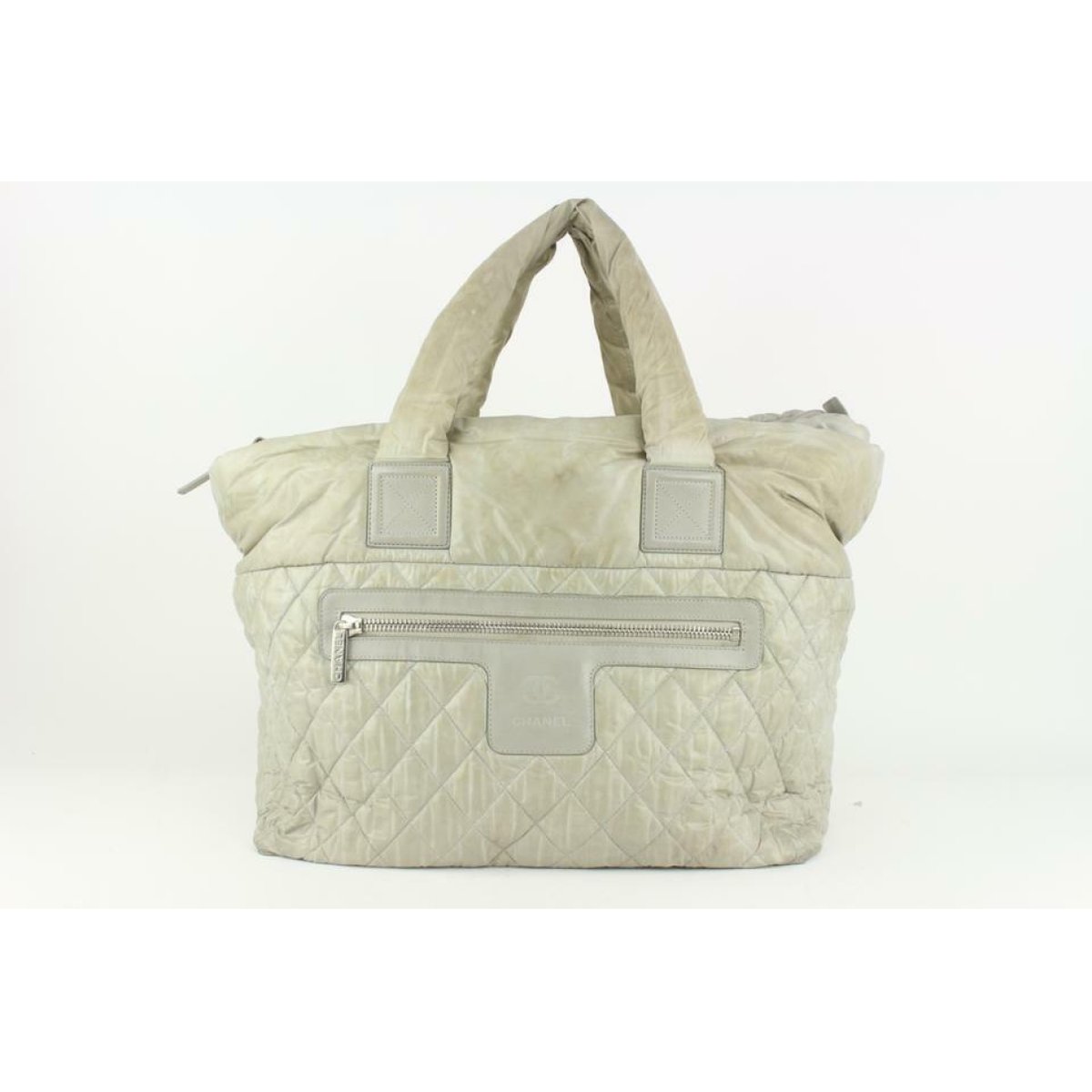 Cocoon patent leather tote