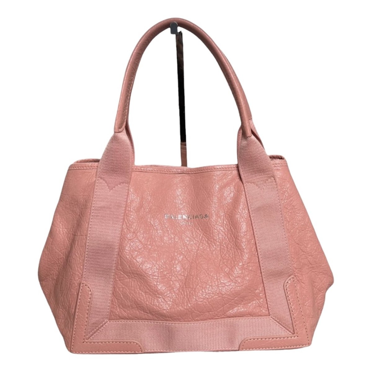 Navy cabas leather tote