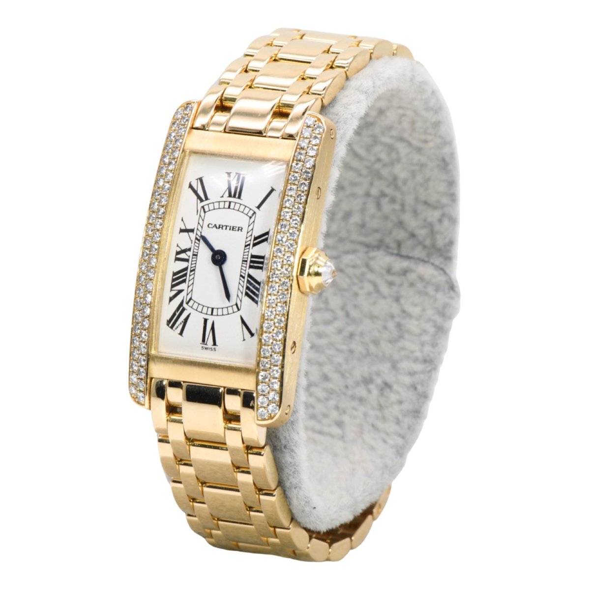 Tank Américaine yellow gold watch