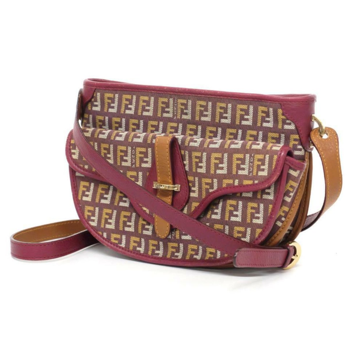FF patent leather crossbody bag