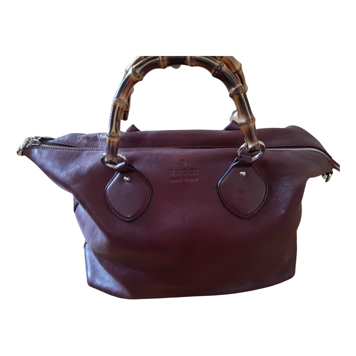 Bamboo Shopper leather tote