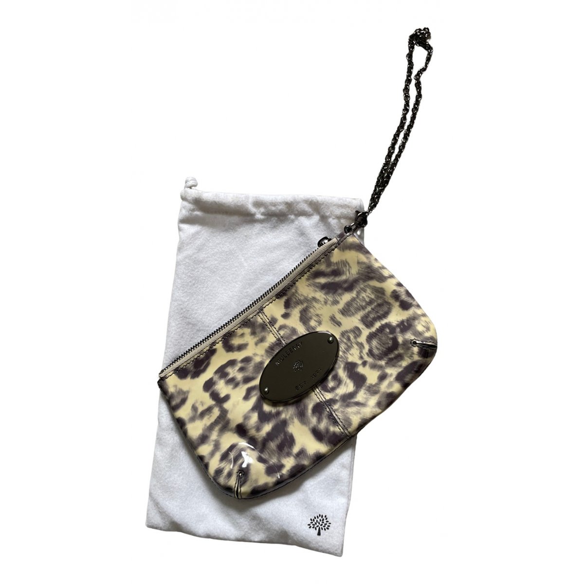 Bayswater Small patent leather clutch bag