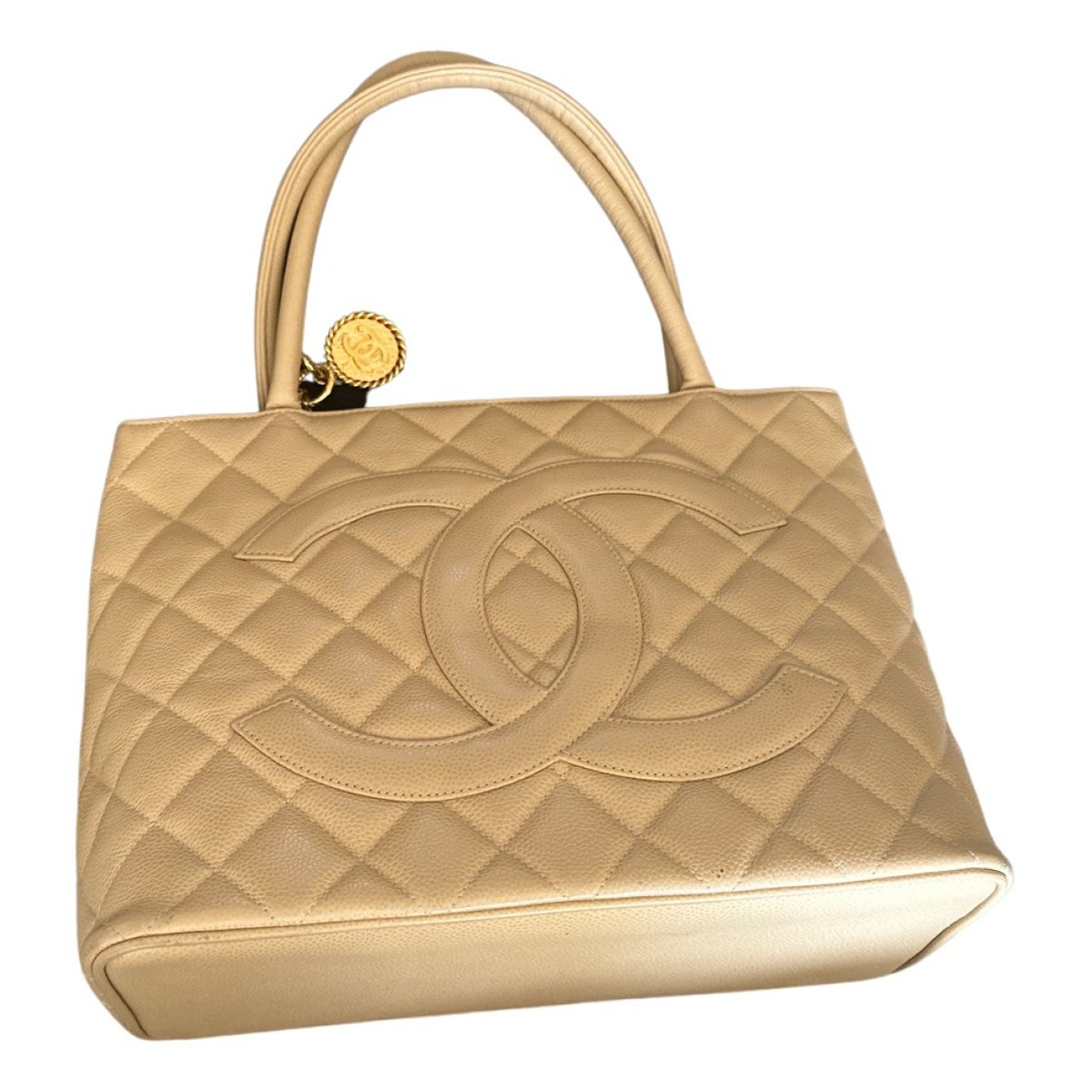 Médaillon leather tote