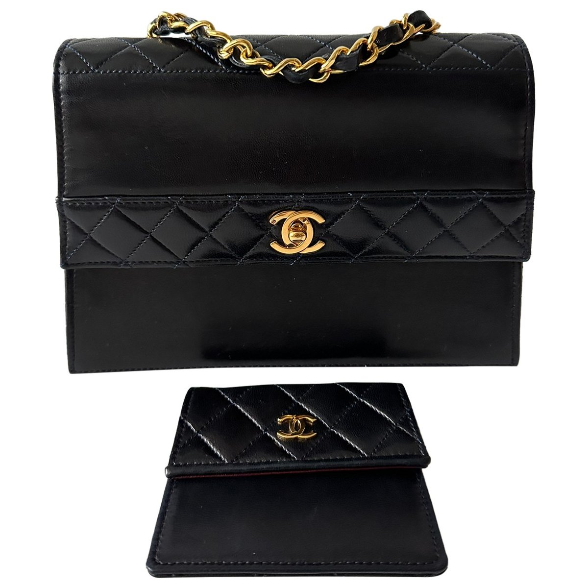 Trapeze leather handbag