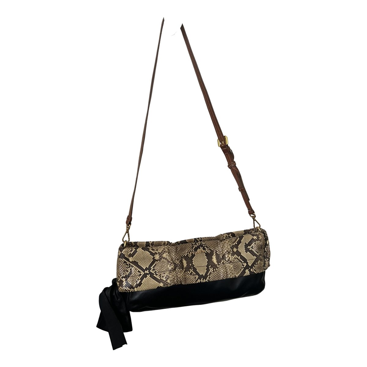 Etiquette leather crossbody bag