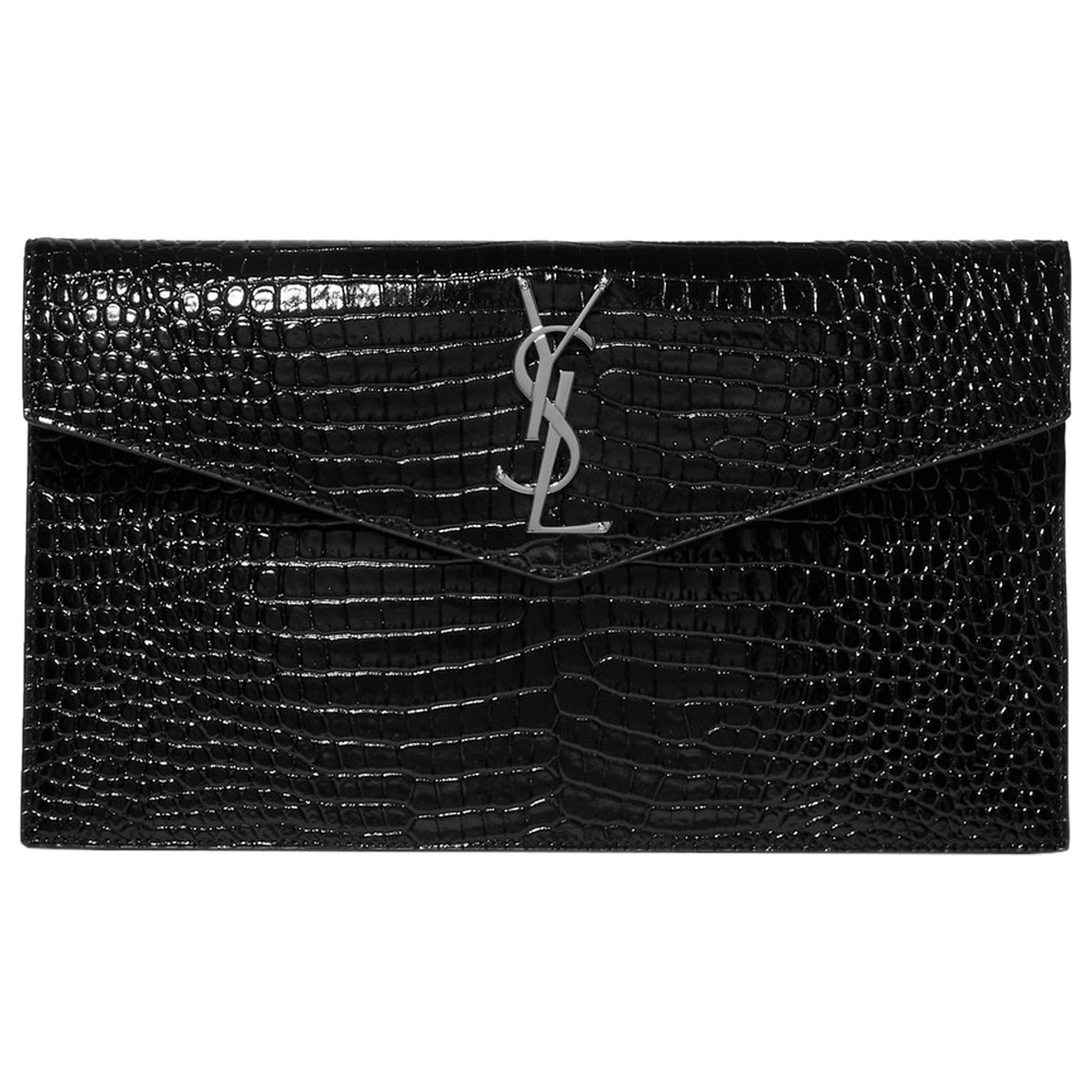 Uptown leather clutch bag