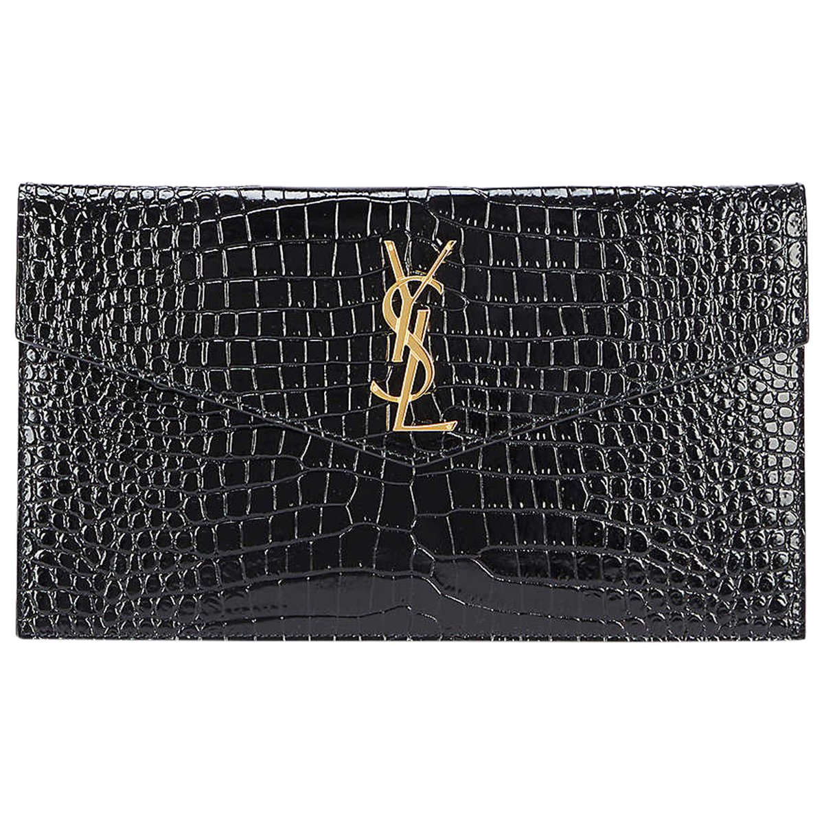 Uptown leather clutch bag