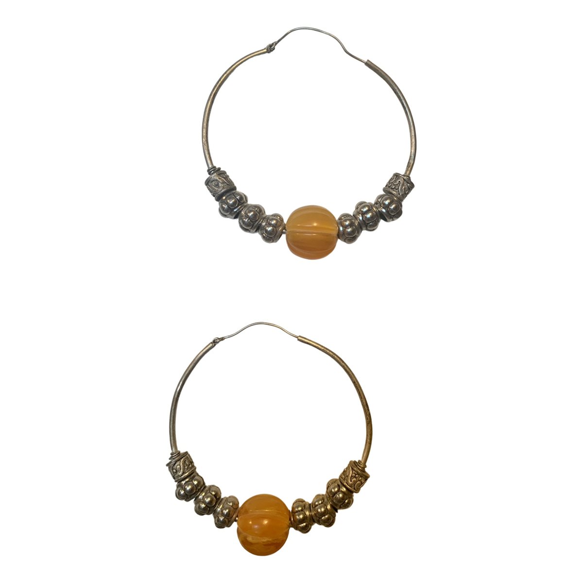 Créoles silver earrings