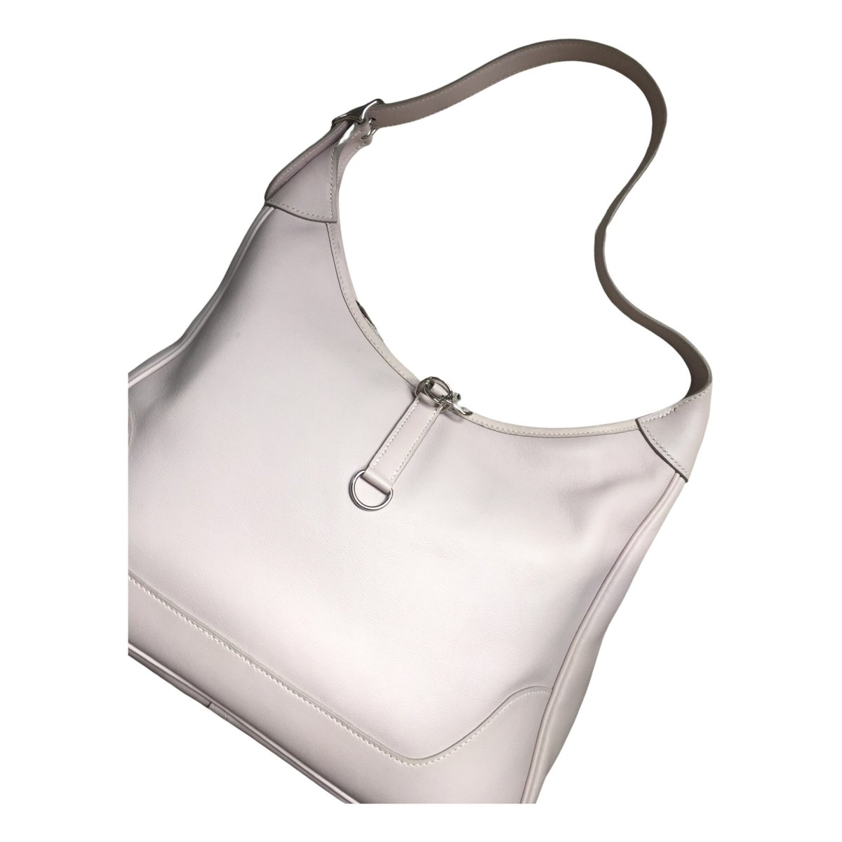 Trim leather handbag