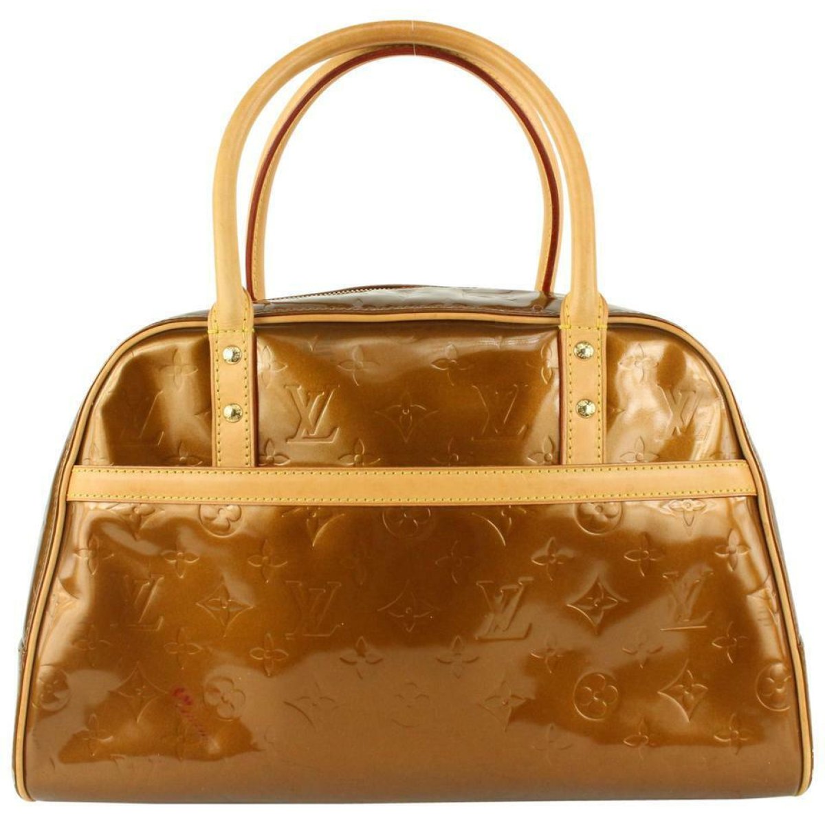 Tompkins Square patent leather satchel