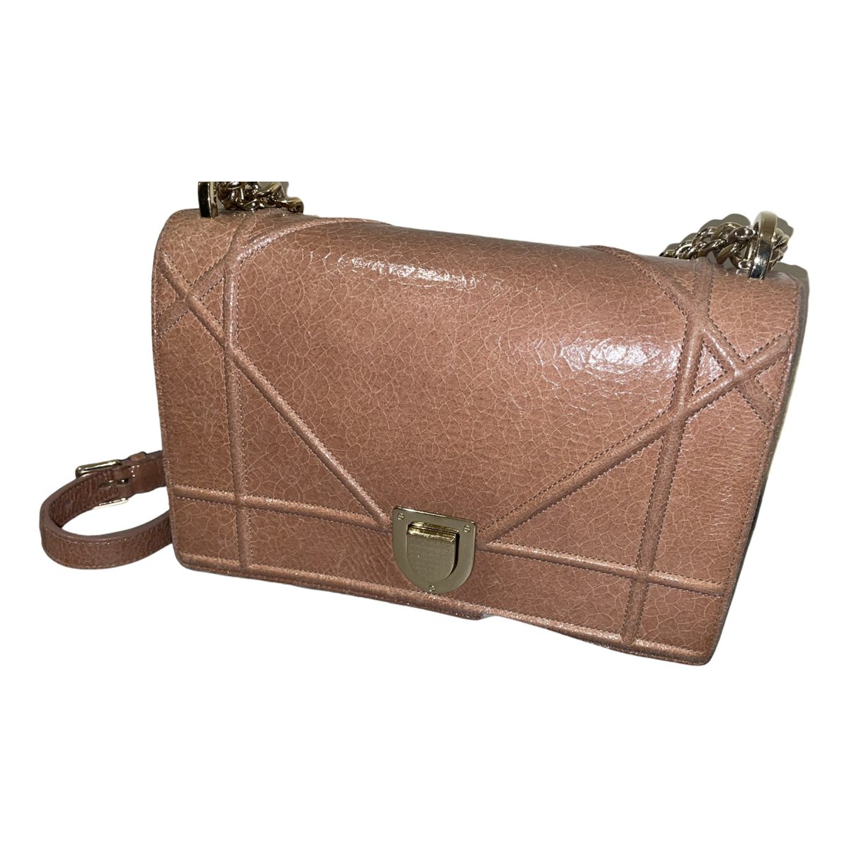 Diorama patent leather crossbody bag