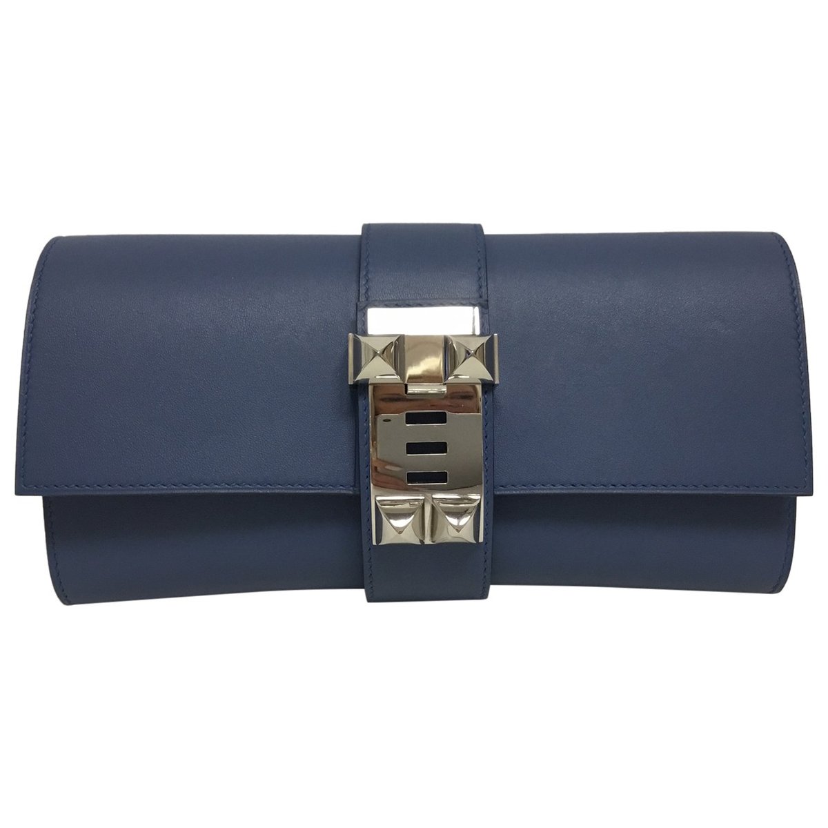 Médor leather clutch bag