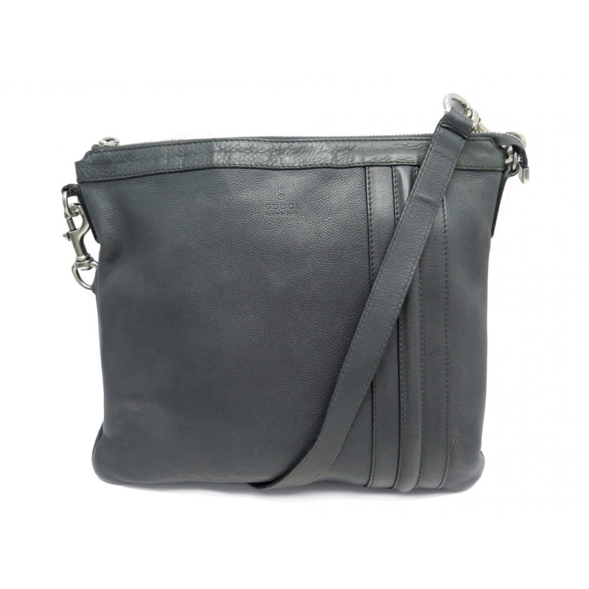 Messenger leather crossbody bag