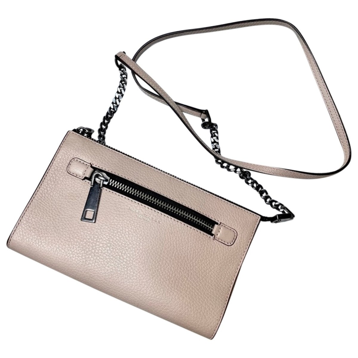 Single leather crossbody bag