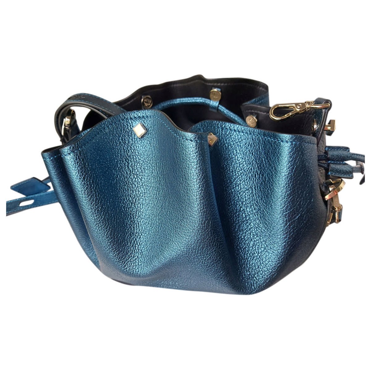 Heritage Drawstring leather crossbody bag