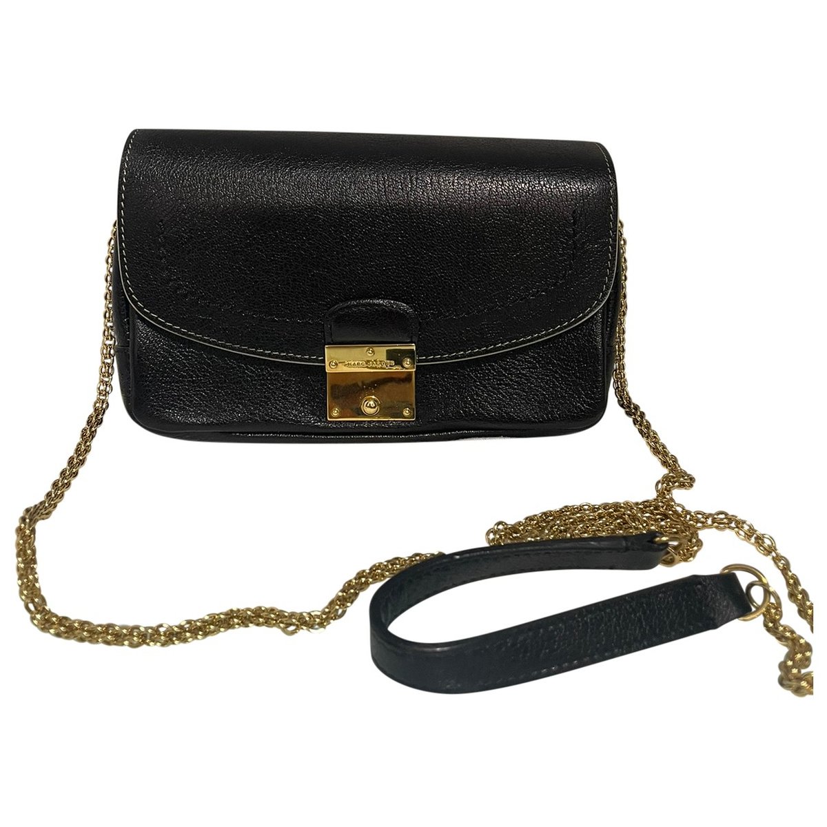 Single leather crossbody bag