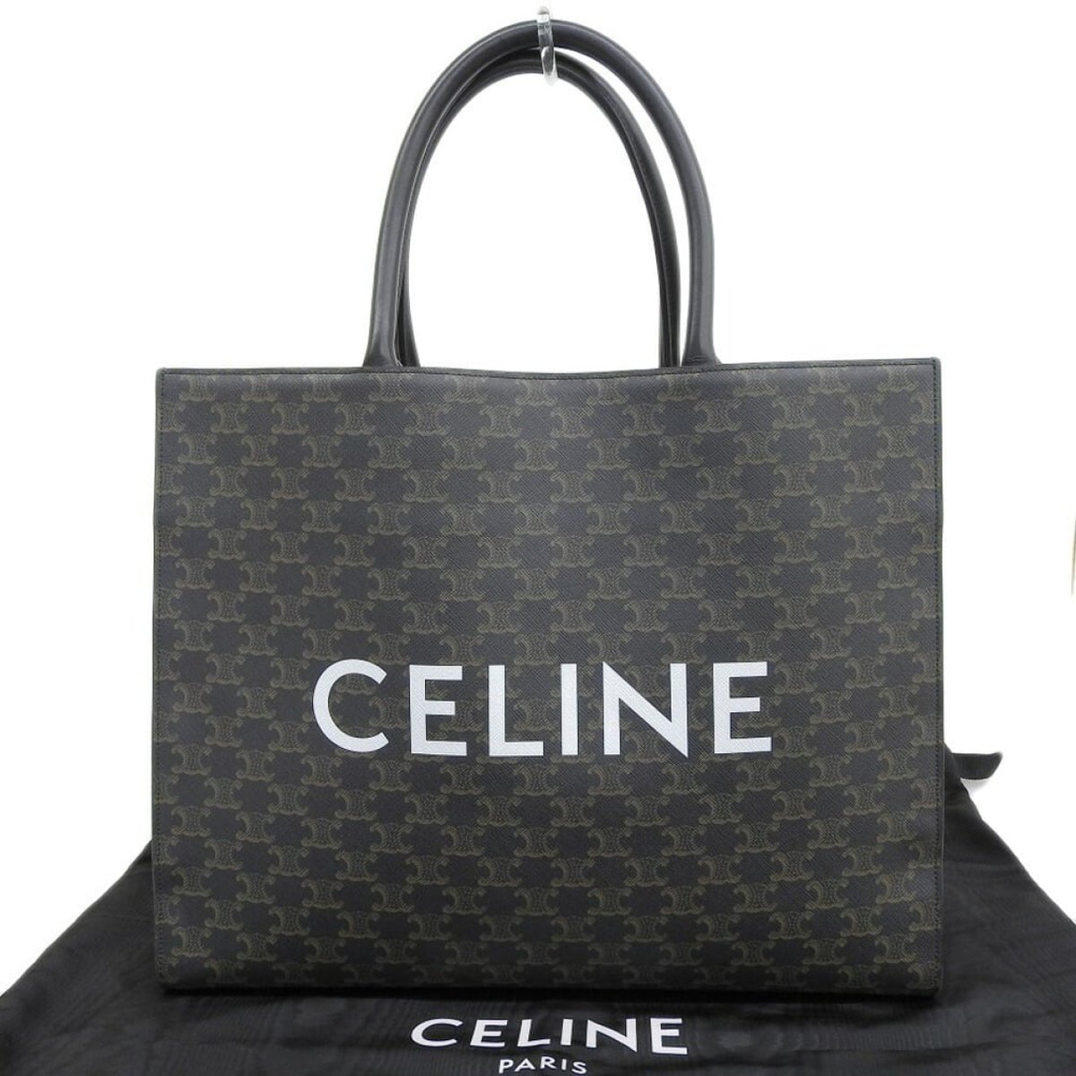 Triomphe Long cloth handbag