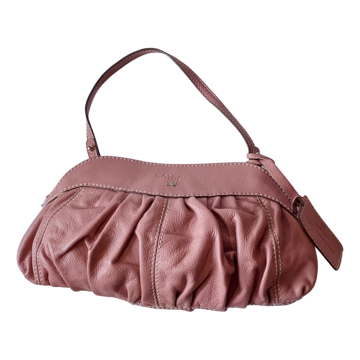 Gousset leather handbag