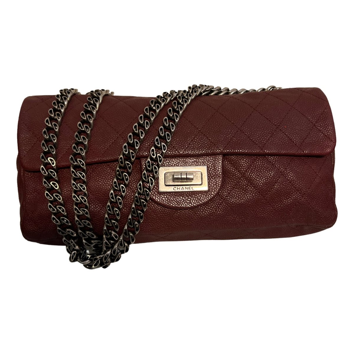 2.55 Long leather handbag