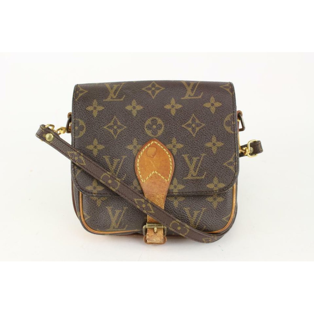 Cartouchière patent leather crossbody bag
