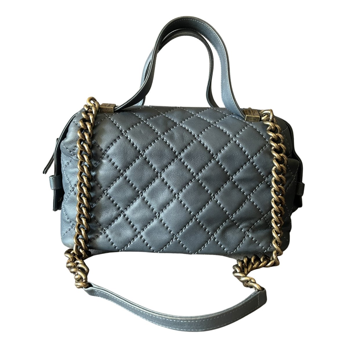Trendy CC Bowler leather handbag