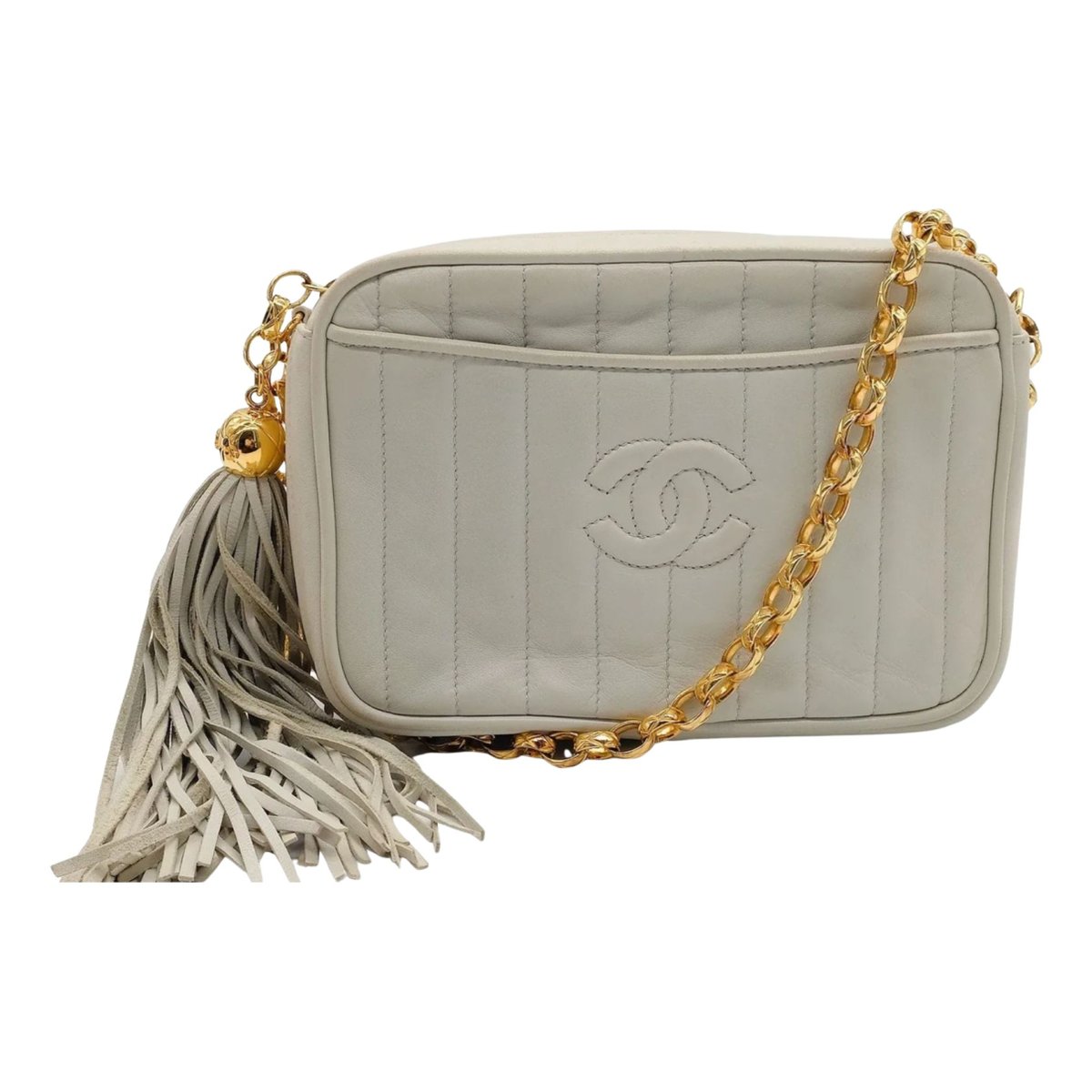 Camera leather crossbody bag