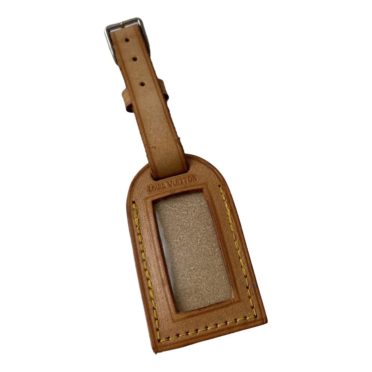 Porte adresse leather key ring