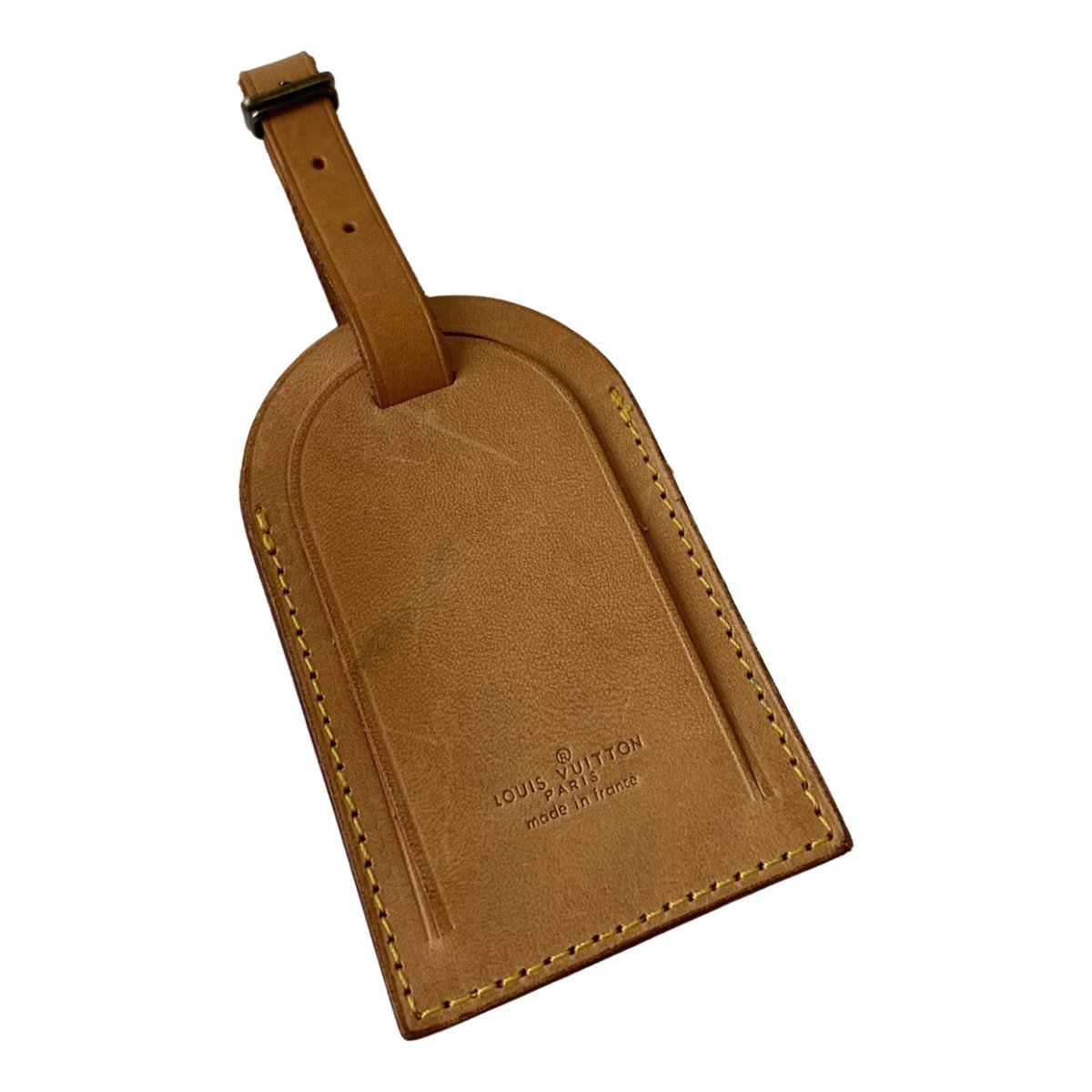 Porte adresse leather key ring