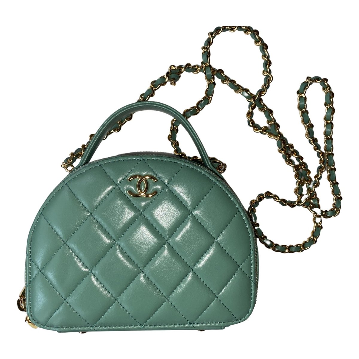Vanity leather crossbody bag