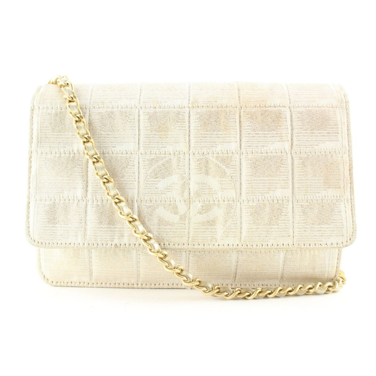 Wallet On Chain patent leather crossbody bag
