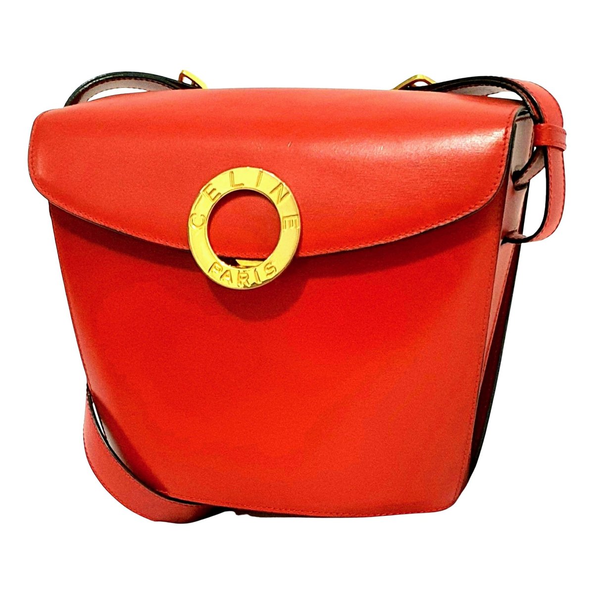Clasp Bucket leather crossbody bag